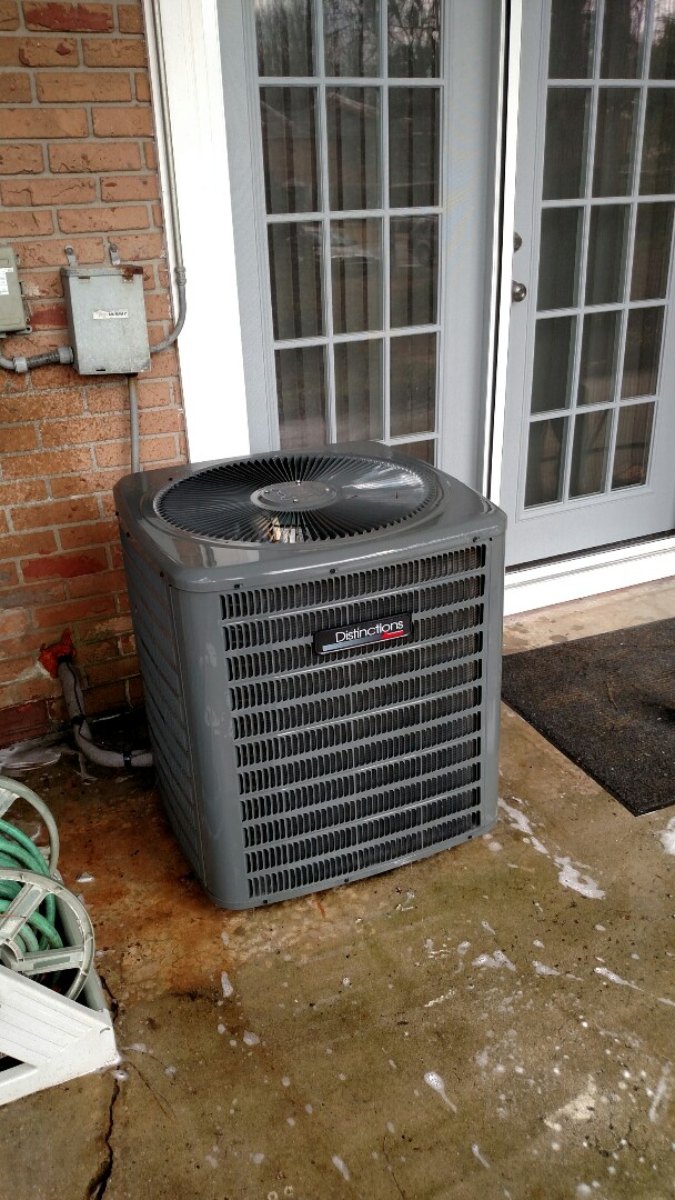 Flowery Branch, GA - Performing cooling maintenance on this 8 year old Amana central heating and cooling system that we installed back in 2011. We have been servicing this system since new. We have also added an Air Oasis Nano air purification system. Chemical flushing condenser coils. Checking freon readings and testing electrical components. We are local and in or near this area on a daily basis. We are an honest and trustworthy reliable heating and air conditioning company. We have been servicing this area 14 yrs Flowery Branch, GA - Performing cooling maintenance on this 8 year old Amana central heating and cooling system that we installed back in 2011. We have been servicing this system since new. We have also added an Air Oasis Nano air purification system. Chemical flushing condenser coils. Checking freon readings and testing electrical components. We are local and in or near this area on a daily basis. We are an honest and trustworthy reliable heating and air conditioning company. We have been servicing this area 14 yrs
