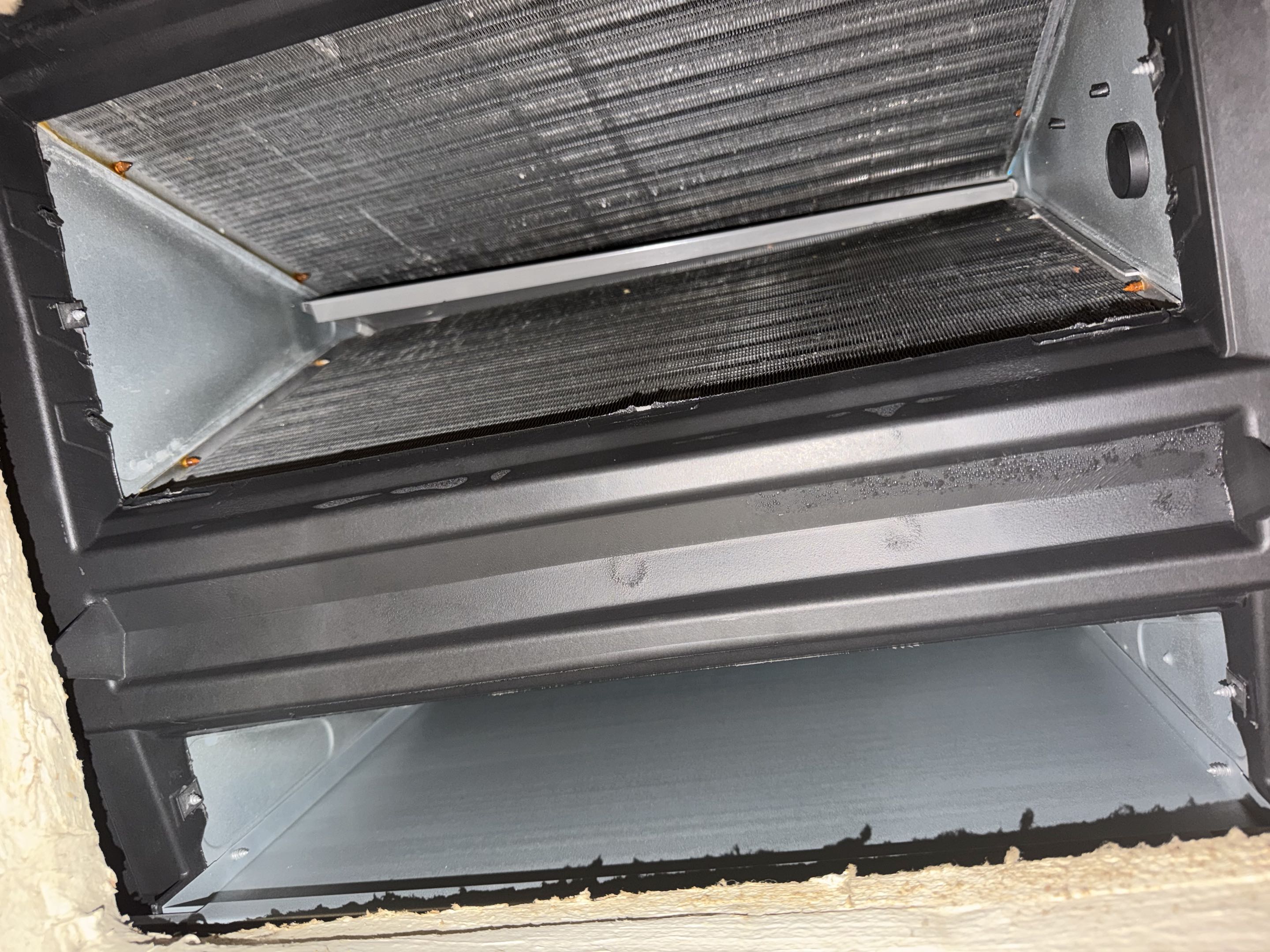 Completed a first service visit of this new member. Clean the drain line that was in pretty bad condition. Checked all mechanical and electrical on a brand new system installed  last year by us.  Since that day this system was not maintained properly. Now she join out membership programs and she is now worry free. 
