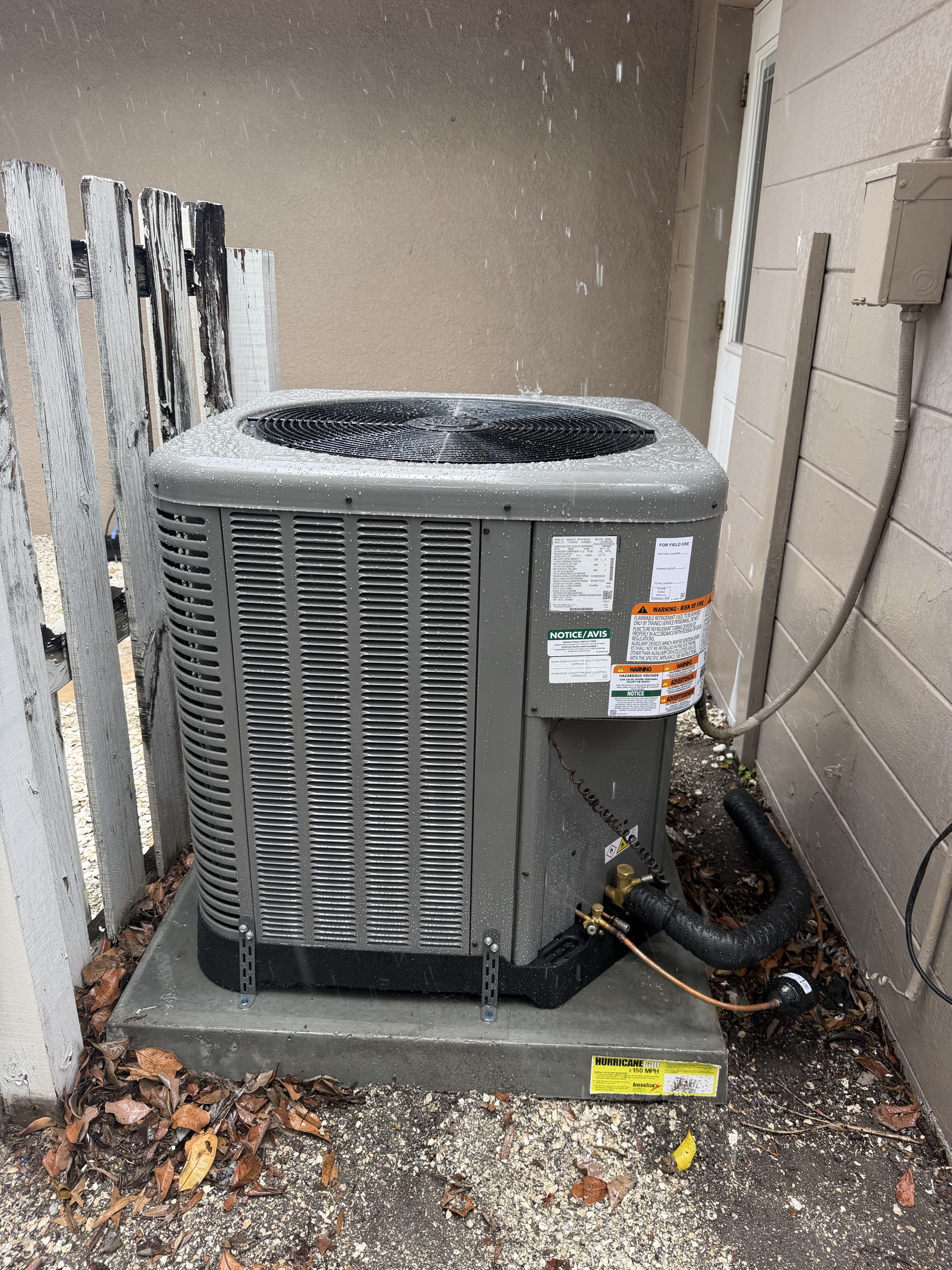 Completed a full 4 ton heat pump Ruud System. Customer very happy. 