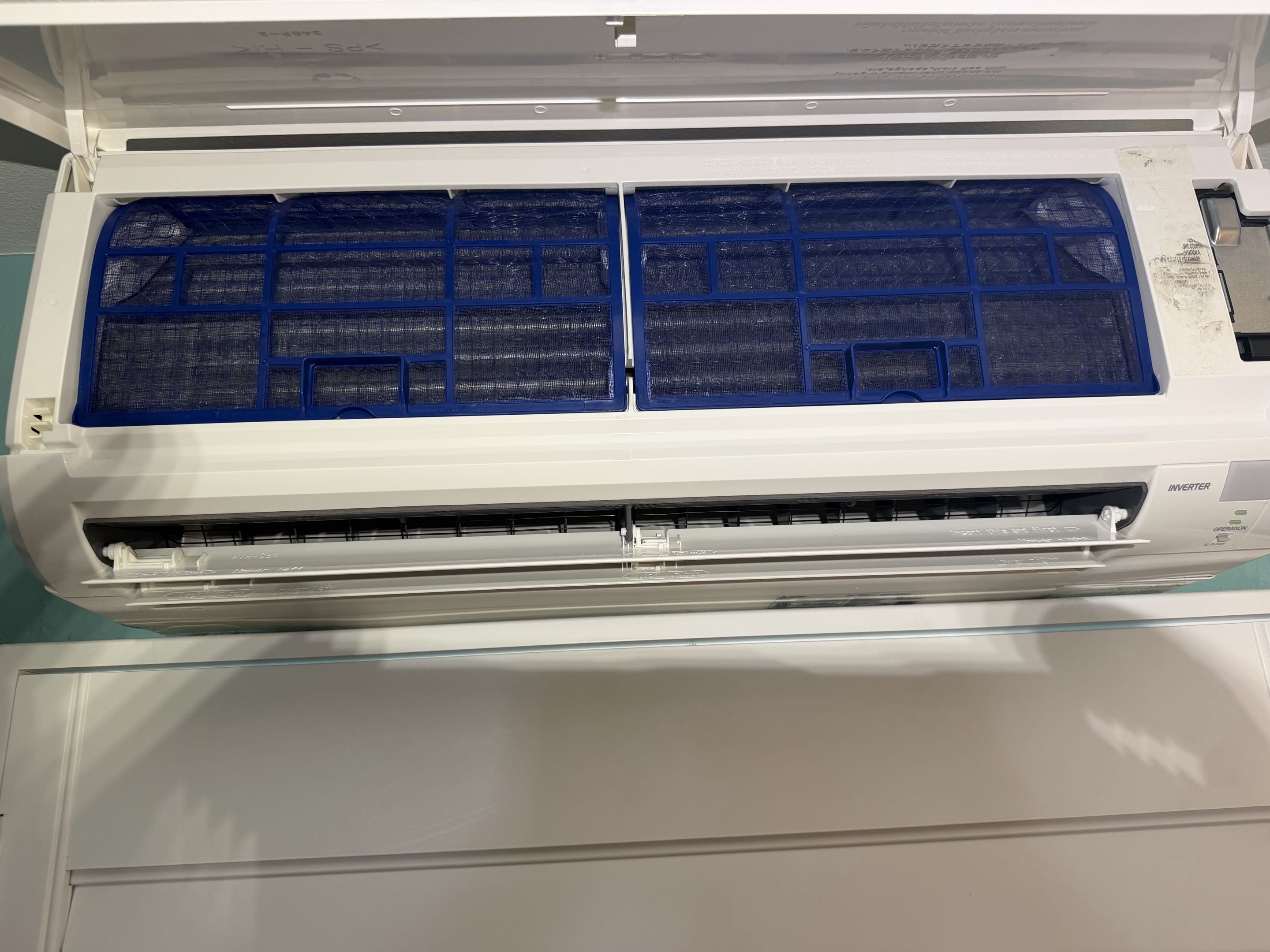 Completed the cleaning of a multi head Mitsubishi minisplit and evaporator coil on the main unit. 
Left everything working in very good condition after cleaning. 