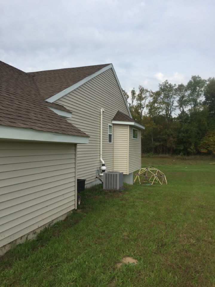 Rockford, MI - This is a picture of a radon system we installed for Sable builders. The homeowners moved here from Florida and wanted us to install the radon system for them. Rockford, MI - This is a picture of a radon system we installed for Sable builders. The homeowners moved here from Florida and wanted us to install the radon system for them.