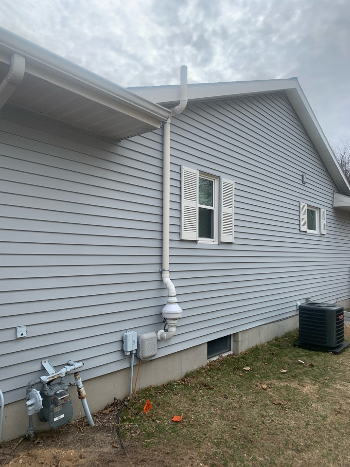 Georgetown Township, MI - This was a great exterior radon mitigation system system we just installed. If you haven’t tested your home for radon gas you should test, it’s easy and inexpensive. Georgetown Township, MI - This was a great exterior radon mitigation system system we just installed. If you haven’t tested your home for radon gas you should test, it’s easy and inexpensive.