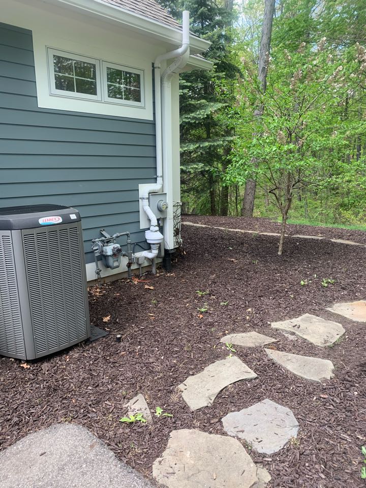 Ada, MI - This nice custom home tested high for radon gas so we installed this radon mitigation system to take care of the problem. Ada, MI - This nice custom home tested high for radon gas so we installed this radon mitigation system to take care of the problem.