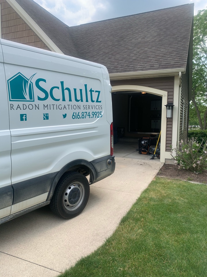 Ada, MI - Over here in Ada getting rid of dangerous levels of radon gas. Ada, MI - Over here in Ada getting rid of dangerous levels of radon gas.