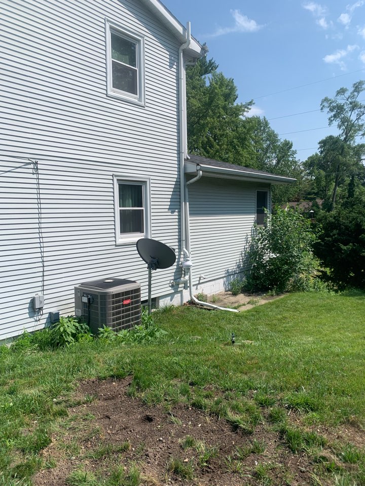 Grandville, MI - Another radon mitigation system installed and making another house safe from radon gas. Grandville, MI - Another radon mitigation system installed and making another house safe from radon gas.
