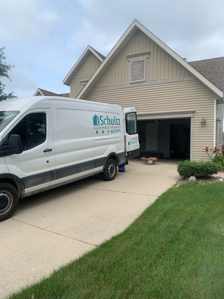 Georgetown Township, MI - Already completed a attic style radon mitigation system this morning. The new homebuyers requested to have a radon system installed after the home inspector conducted a radon test and discovered that the house contained high levels of radon gas. Georgetown Township, MI - Already completed a attic style radon mitigation system this morning. The new homebuyers requested to have a radon system installed after the home inspector conducted a radon test and discovered that the house contained high levels of radon gas.
