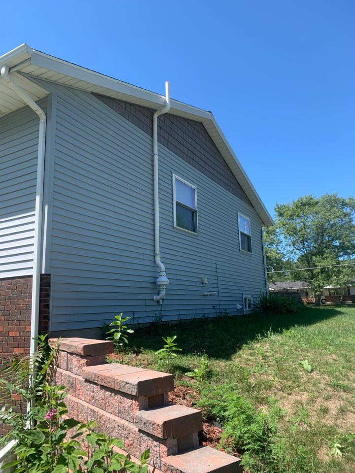Allendale Charter Township, MI - Just finished another exterior radon mitigation system here in Allendale. Allendale Charter Township, MI - Just finished another exterior radon mitigation system here in Allendale.