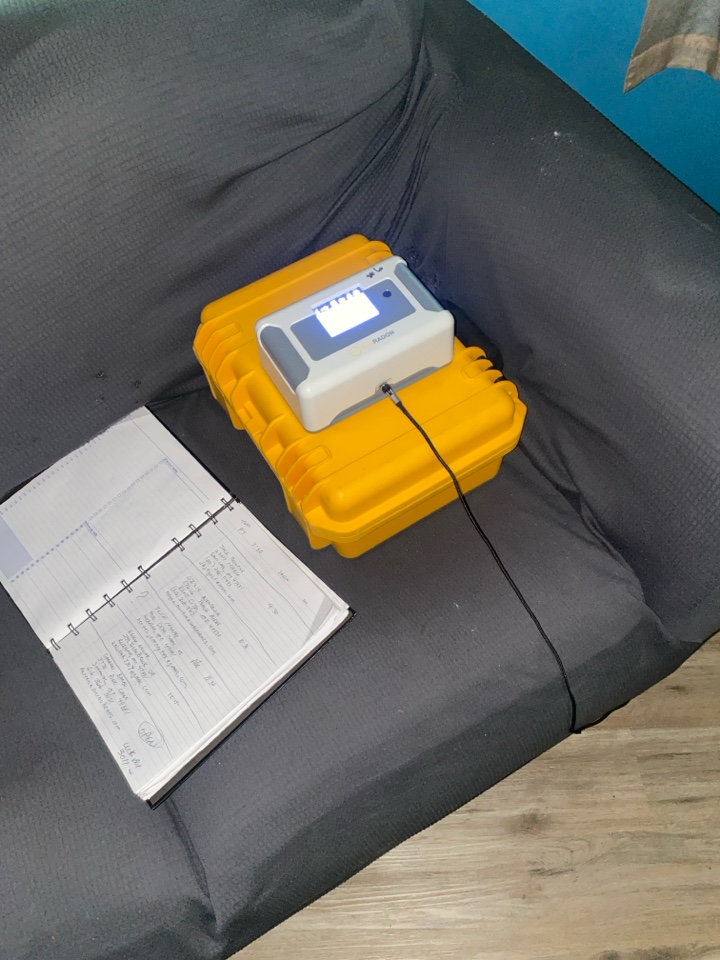 Radon post test in Saranac . Yes this area is high in radon. After remediation now 1.1