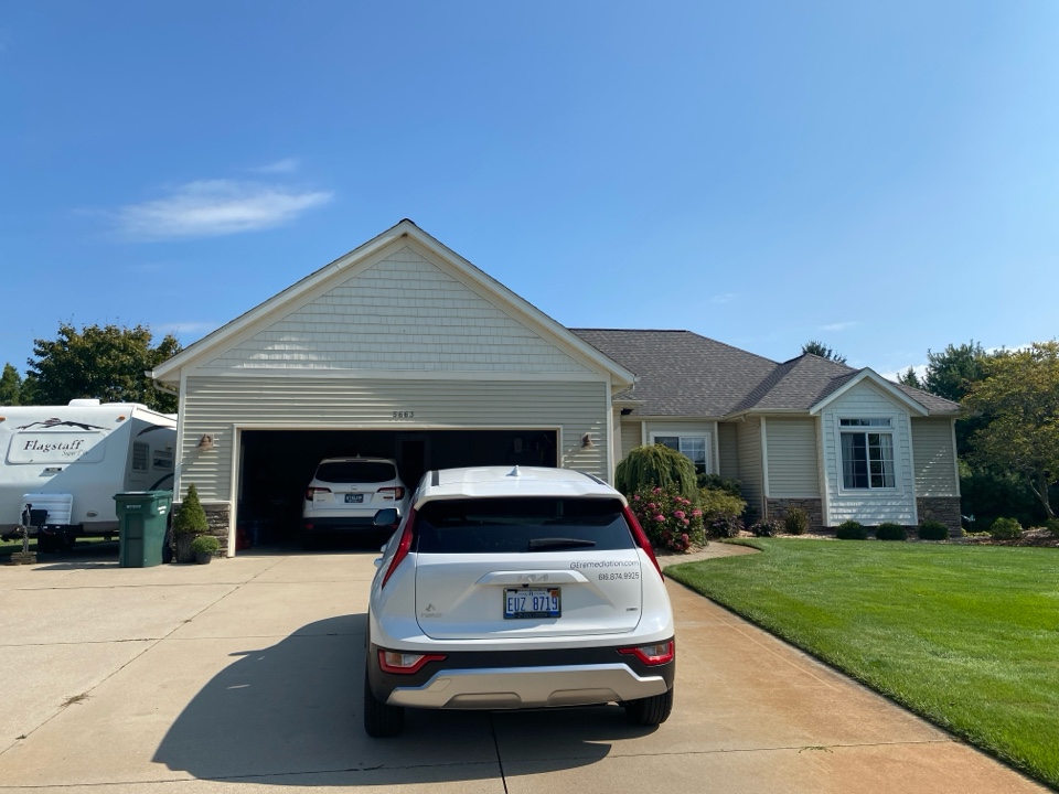 This homeowner tested his home for radon gas and found that the radon levels are elevated. A radon mitigation system will be installed later this month to lower the radon levels 