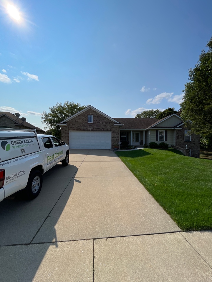 This customer was seeing some carpenter ants around the exterior of the home. We came out and sprayed a preventative treatment around the exterior foundation of the home. They have been very happy with our previous services and called us back to keep the pests out of their home. 