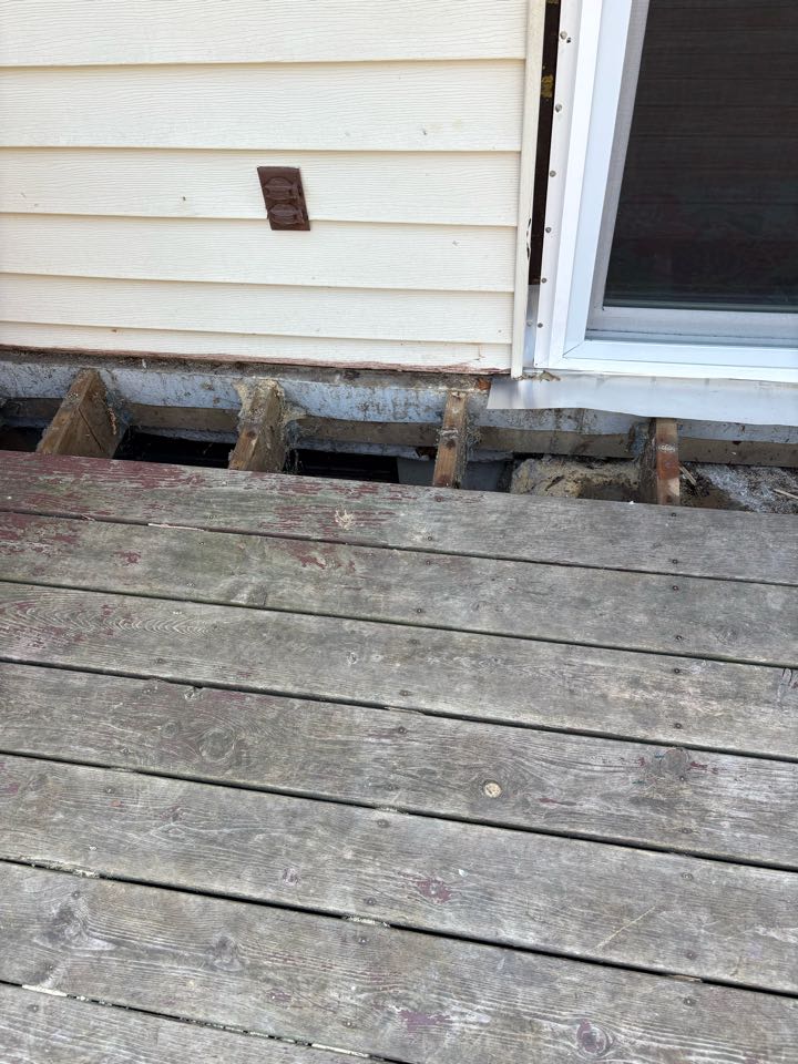 Just completed a termite treatment for a house that had a bad termite problem, causing damage to their home.