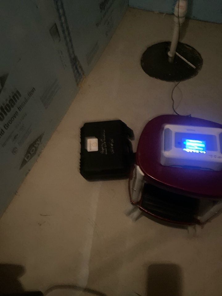 Setting radon test