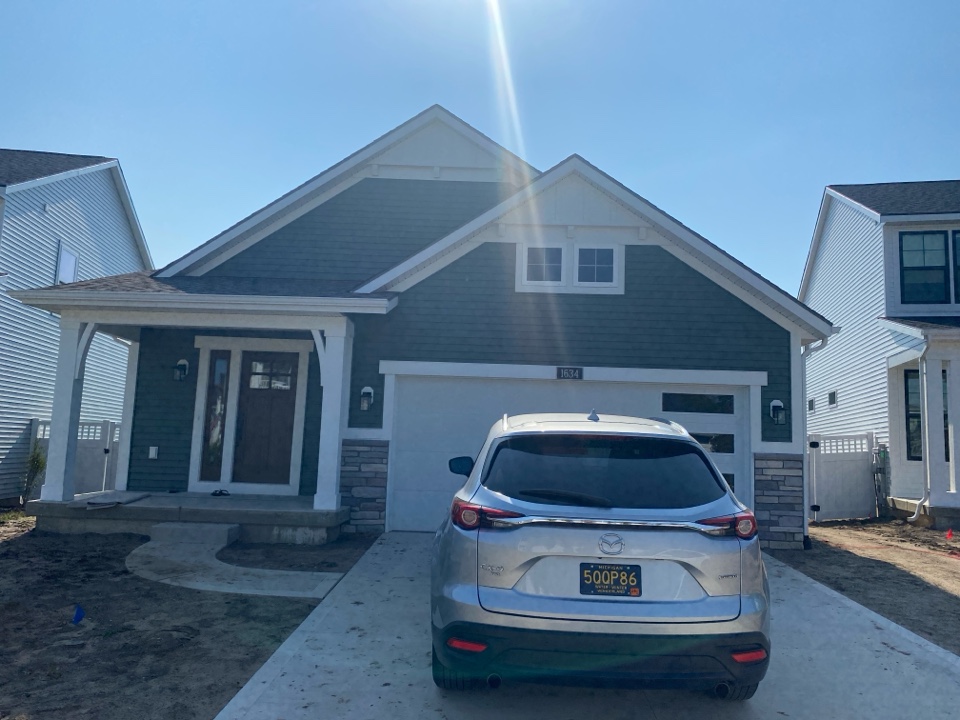 Byron Center, MI - This new construction townhouse has elevated levels of radon gas. A radon mitigation system will be installed to lower the radon levels to an acceptable level  Byron Center, MI - This new construction townhouse has elevated levels of radon gas. A radon mitigation system will be installed to lower the radon levels to an acceptable level