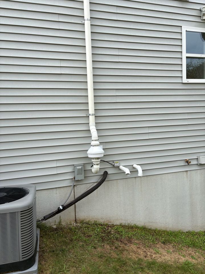 Sparta, MI - Another house with elevated levels of radon gas was made safe today from the installation of a radon mitigation system. Sparta, MI - Another house with elevated levels of radon gas was made safe today from the installation of a radon mitigation system.