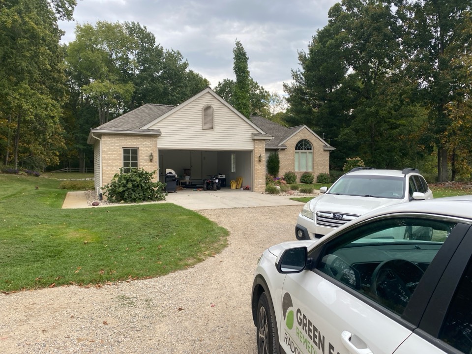 Sparta, MI - The post mitigation radon test conducted at this house showed that the radon levels have been lowered to an acceptable level. Now the sales process can proceed  Sparta, MI - The post mitigation radon test conducted at this house showed that the radon levels have been lowered to an acceptable level. Now the sales process can proceed