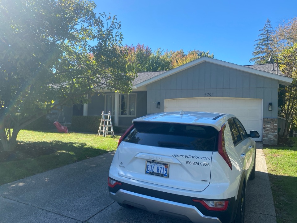 Kentwood, MI - AI radon test is being conducted at this house as part of the real estate transaction  Kentwood, MI - AI radon test is being conducted at this house as part of the real estate transaction