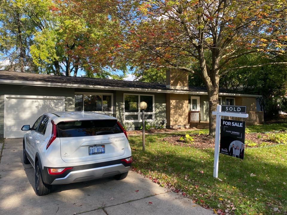 Grand Rapids, MI - After the sales inspection showed very elevated levels of radon this real estate agent called to get an estimate for a radon mitigation system. At the beginning of next month a radon mitigation system will be installed before the closing date  Grand Rapids, MI - After the sales inspection showed very elevated levels of radon this real estate agent called to get an estimate for a radon mitigation system. At the beginning of next month a radon mitigation system will be installed before the closing date