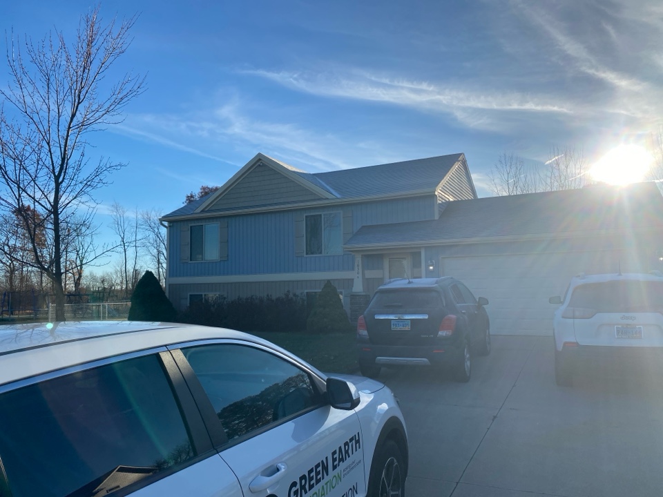 The radon levels in this neighborhood run high. This homeowner wanted an estimate for a mitigation system to be installed. Later this month the mitigation system will be installed and the radon levels will be lowered 