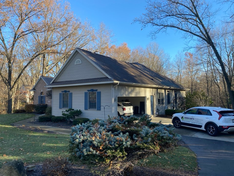The radon test conducted at this house showed that the radon levels are elevated. An estimate was given for a radon mitigation system to be installed 