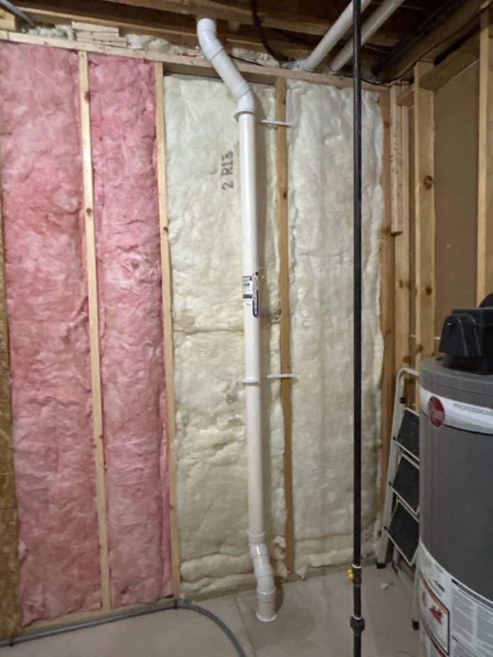 Radon mitigation system installation. We are in the Lowell area today. We installed the system on the backside of the house to help with aesthetic’s for the new homeowners. If you are currently undergoing a real estate transaction and require testing or mitigation do not hesitate to contact us at (616) 874-9925