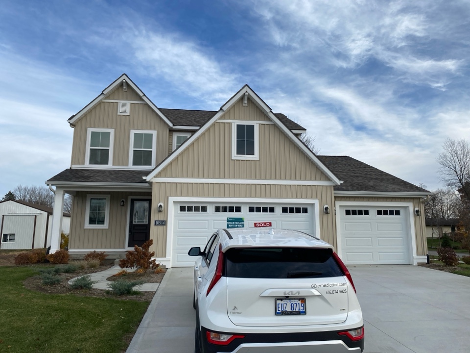 Newly constructed homes like this one can have elevated levels of radon as well and should be tested. Later this month a radon mitigation system will be installed for the new owners 