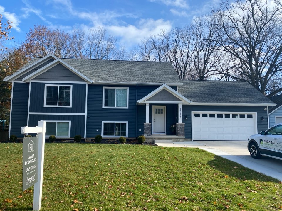 The sales inspection for this house showed elevated levels of radon. A radon mitigation system will be installed next week so that the closing can happen early next month 