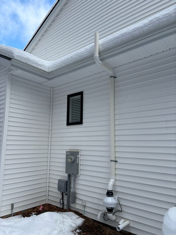 Another radon mitigation system installed along the lakeshore.
