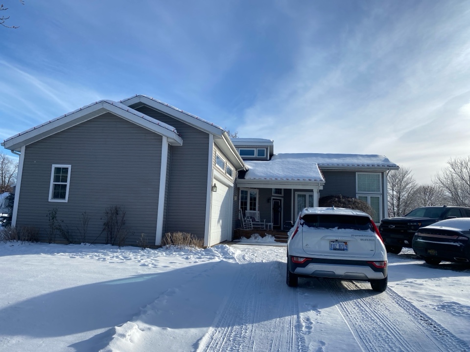 This homeowner tested his house for radon and found that the levels are elevated. Later this month a radon mitigation system will be installed to lower the radon levels 