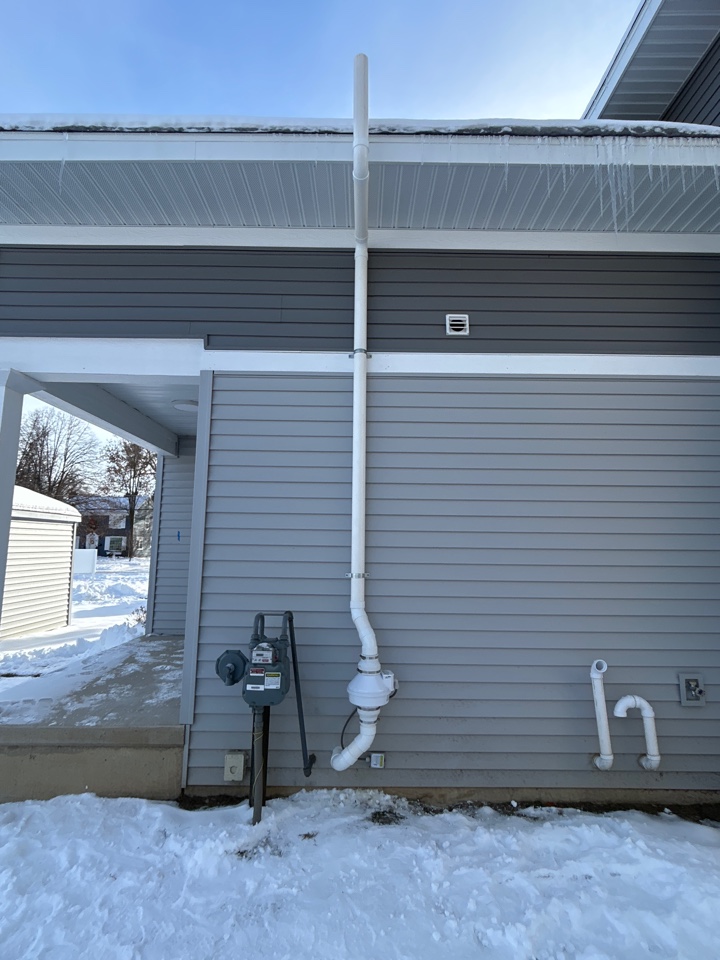 Radon mitigation system installation! We are in the Alger Heights area today installing a system for the Dwelling Place! As we move into the winter months please do not forget to have your home tested for radon, give us a call at (616) 974-9925 to set up an appointment today! 
