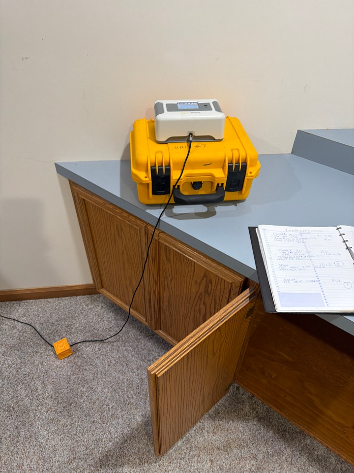 Radon post test .7 which is great