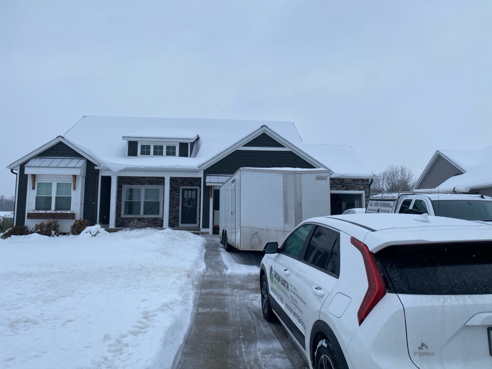 Elevated levels of radon gas was found at this location. Later this month a radon mitigation system will be installed to lower the radon levels 