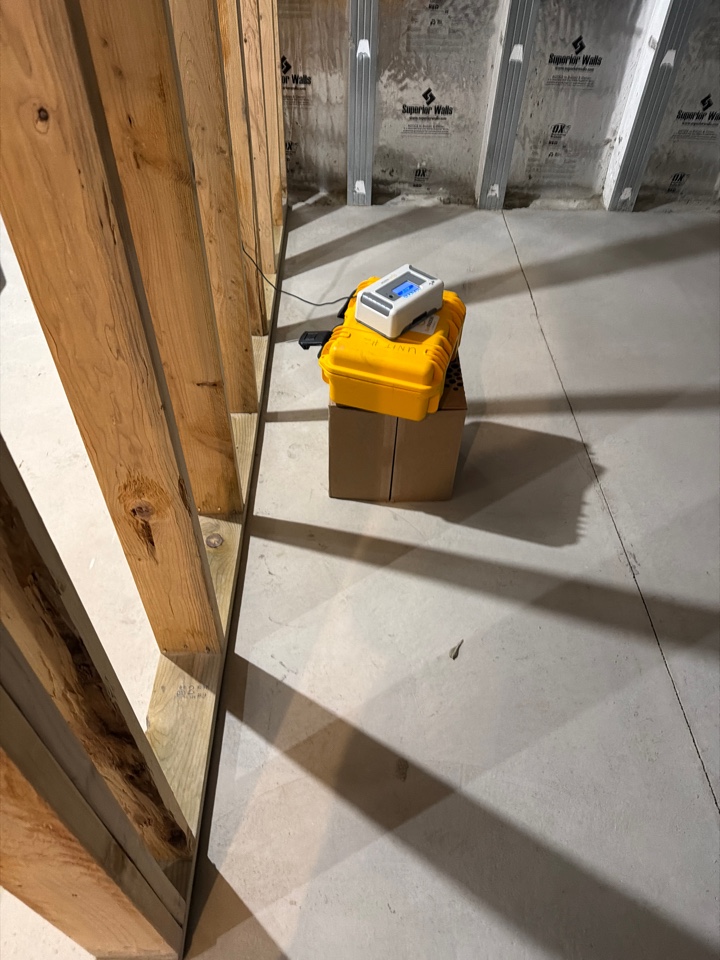 Radon post test at .5 which is great 