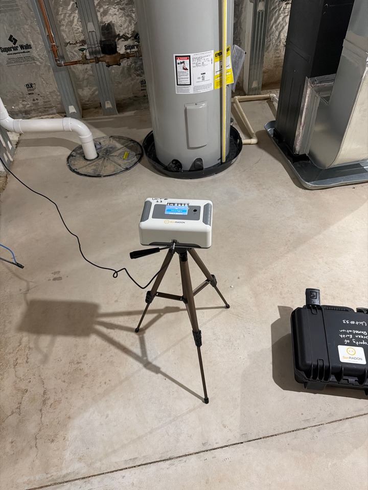 Setting a radon post test