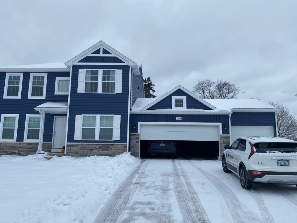 This newly constructed house has elevated radon levels. A radon mitigation system will be installed to lower the radon levels for the owners 