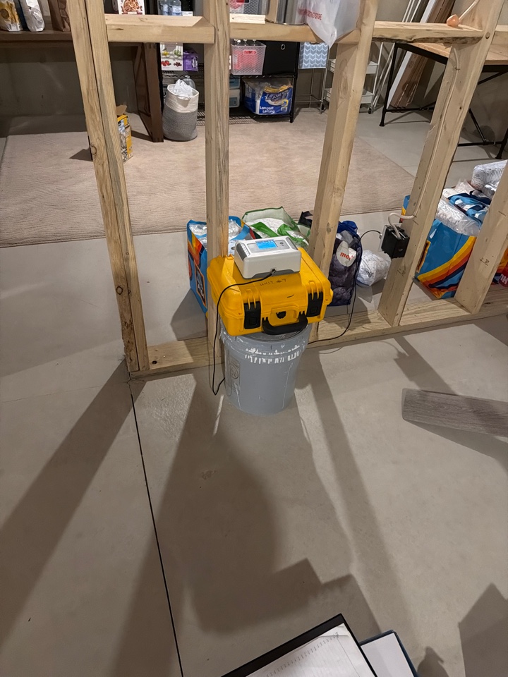 Radon post test .3 which is excellent 