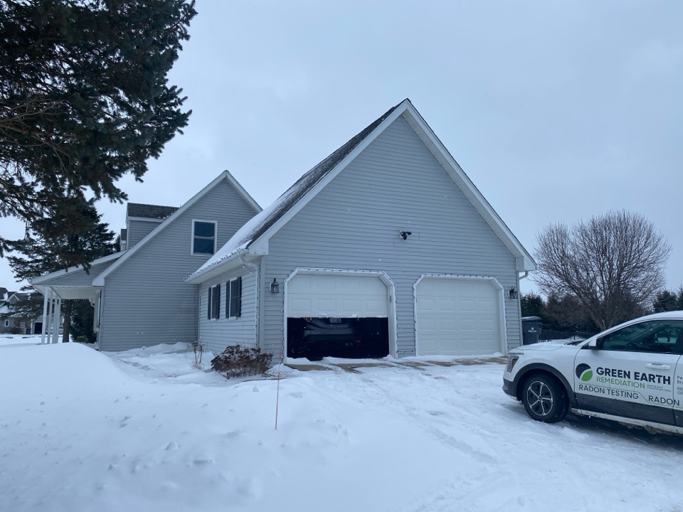 This homeowner conducted his own radon test and found that the radon levels are elevated. An estimate was given for a radon mitigation system to be installed 