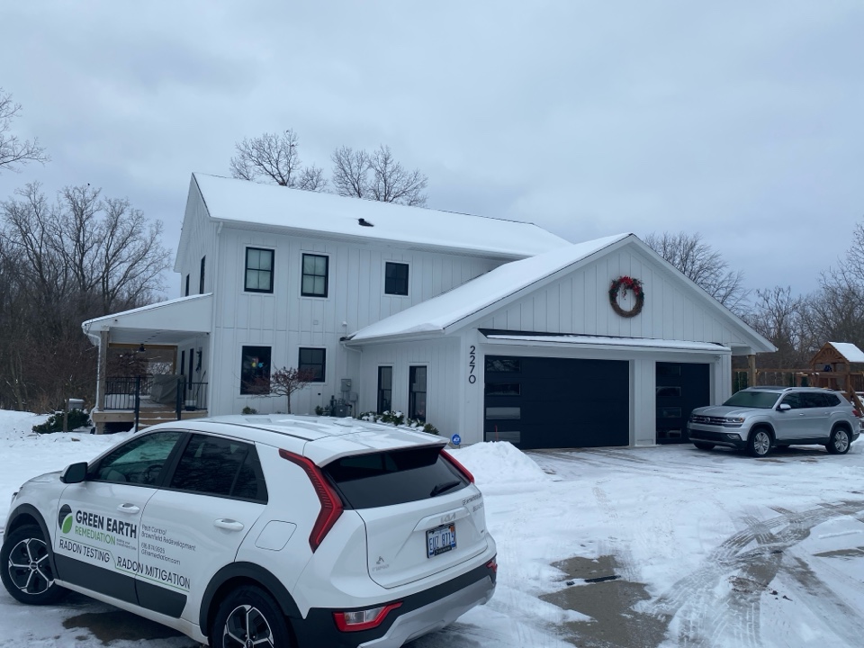The radon levels at this house are higher than what the homeowner would like.  An estimate was given for a radon mitigation system to be installed 