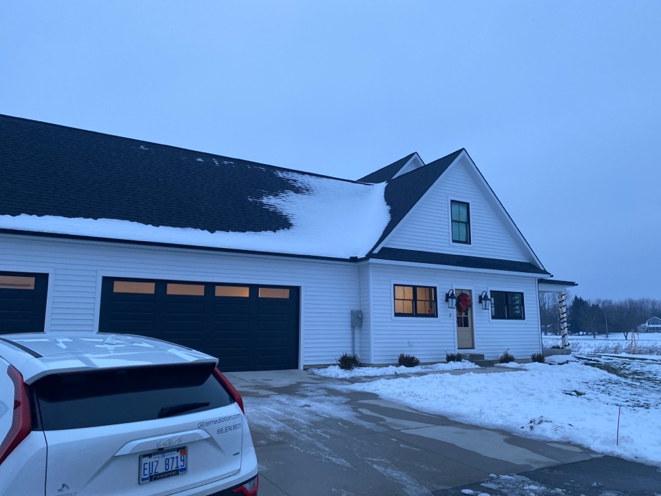 The radon levels at this house are elevated. Later this month a radon mitigation system will be installed to lower the radon levels to an acceptable level 