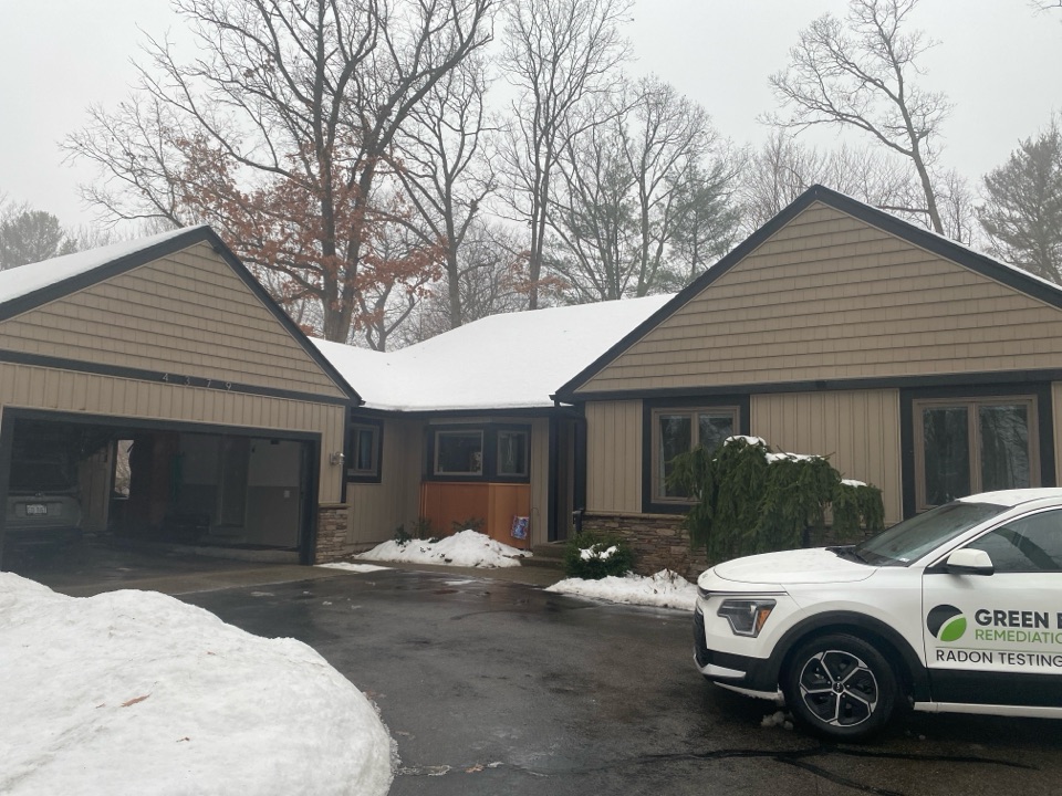 After testing his home for radon. This homeowner found that the radon levels are elevated. A radon mitigation system will be installed later this month to lower the radon levels 