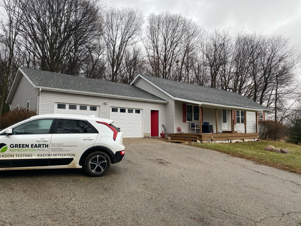 Elevated levels of radon was found at this house. Later this month a radon system and a new sump pump will be installed 