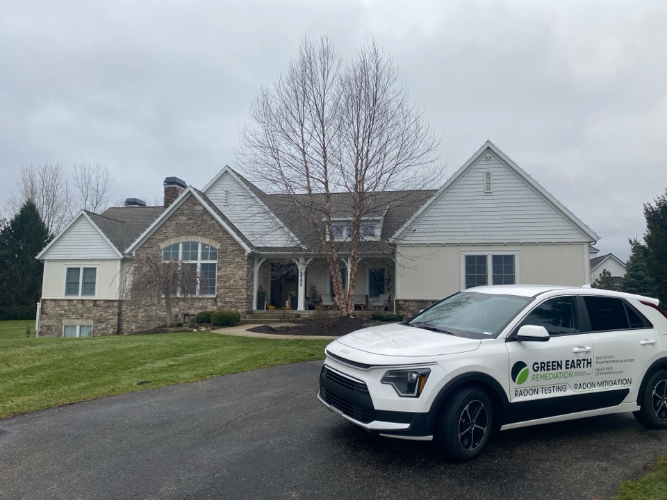 Later this month a radon mitigation system will be installed at this location 