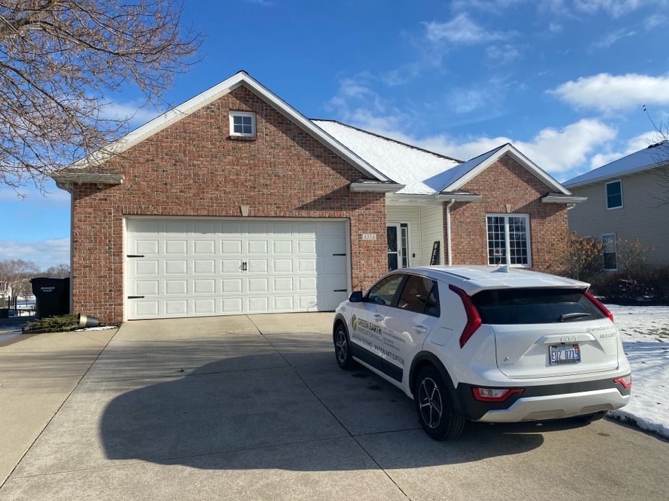 The post mitigation radon test showed great results. The radon levels have been lowered to just above outside air levels 