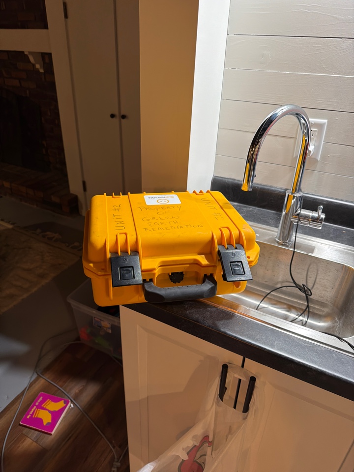 Setting a radon test in an area known for being high in radon