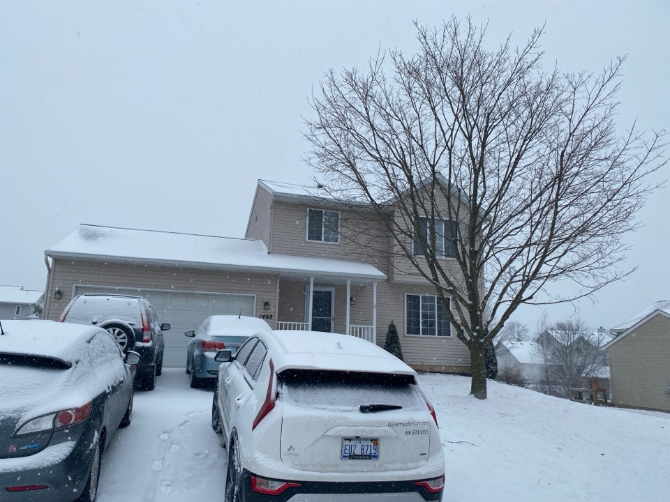 The radon levels at this house are elevated. Later this month a radon mitigation system will be installed to lower the radon levels 