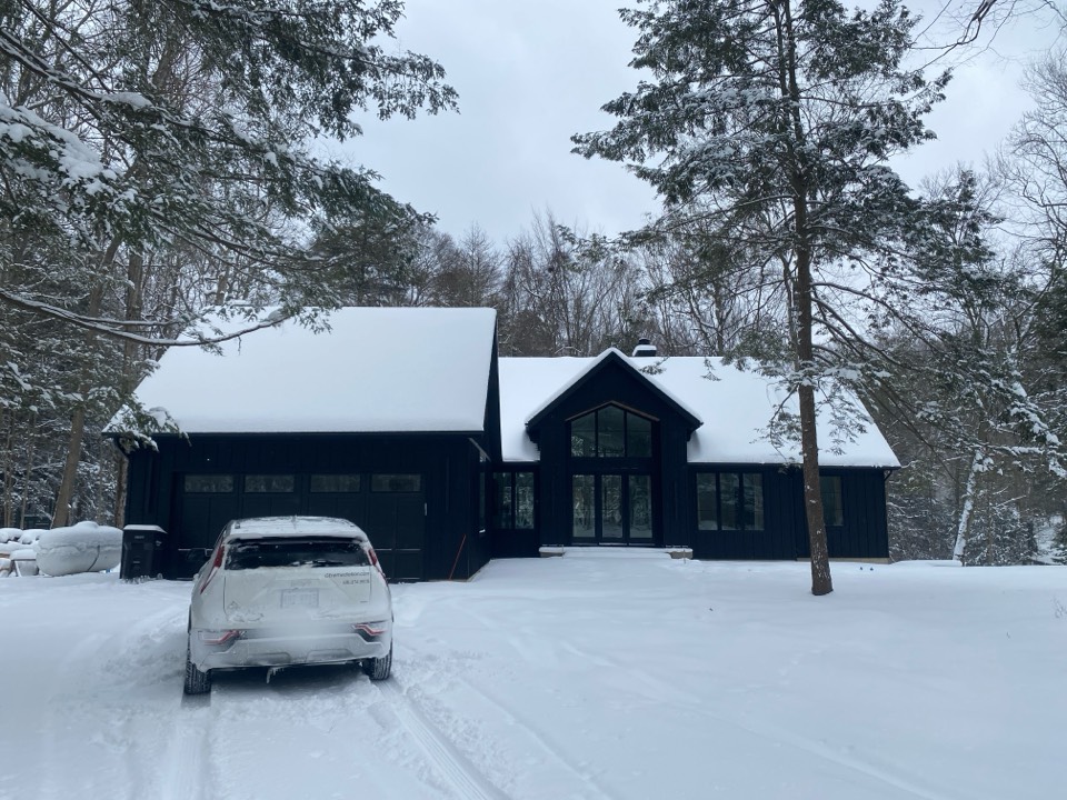 This new construction home has elevated levels of radon. A radon mitigation system will be installed before the owners move in 