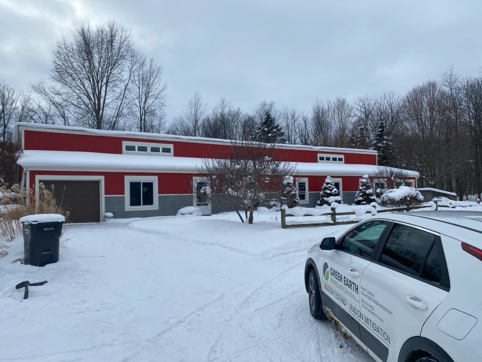 After finding elevated levels of radon in this house the homeowner wanted a radon mitigation system installed. Later this month the system will be installed 