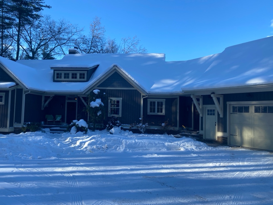 A radon test is being conducted at this house 