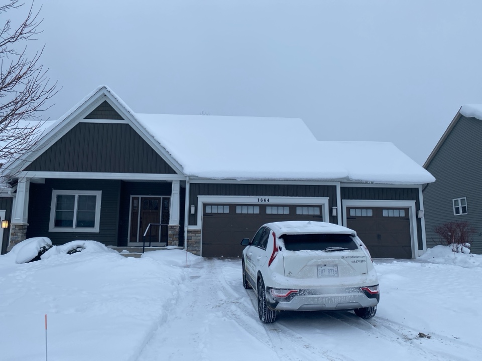 After finding elevated levels of radon in their condominium these homeowners wanted an estimate for a radon mitigation system to be installed 