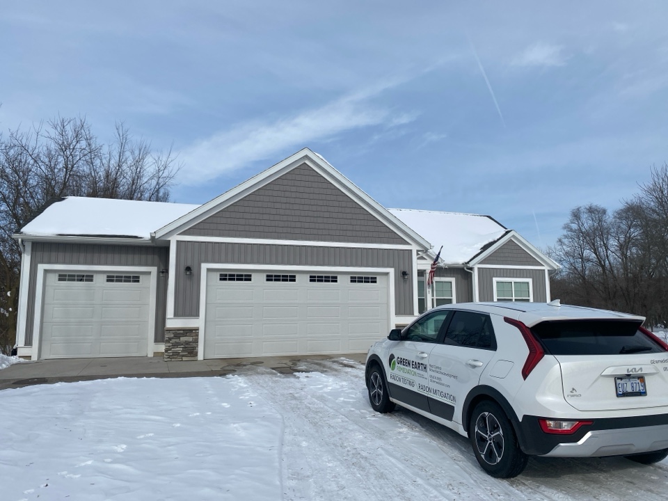 After finding out that the radon levels are elevated. This homeowner wanted an estimate for a radon mitigation system. Later this month a radon mitigation system will be installed to lower the radon levels to an acceptable level 