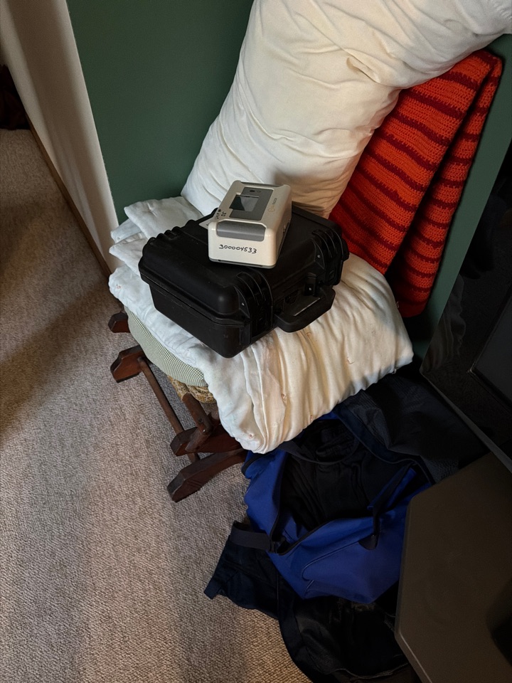 Radon post test .9 which is acceptable 